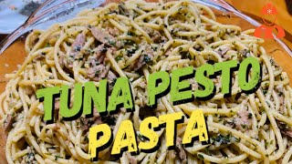 TUNA PESTO PASTA  MAKE YOUR OWN PESTO SAUCE [upl. by Daniella]