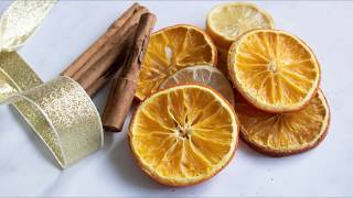 How to Dry Orange Slices for Christmas Decorations amp Crafts [upl. by Teriann96]