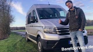 Drehkonsole für die Doppel Sitzbank bzw Beifahrer Sitzbank beim neuen VW Crafter ab Bj 2017 [upl. by Dnallor]