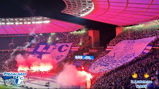 1 FC Magdeburg Pyro in Berlin 16224 pyroalarm 2bundesliga fcm [upl. by Aynotahs]