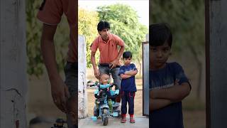 Papa mere cycle laye tring tring 🚲 father and son shorts viral papa cycle funny [upl. by Haelem]