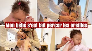 Mon bébé s’est fait PERCER les OREILLES  Tout ce dont vous avez besoin de savoir DEMO amp SOINS [upl. by Ettenil628]