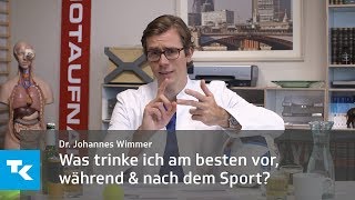 Was trinke ich am besten vor während und nach dem Sport  Dr Johannes Wimmer [upl. by Ronnholm175]