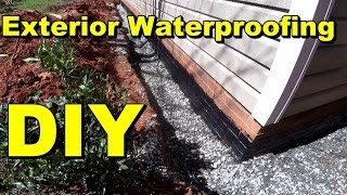 Exterior Waterproofing Complete How To for Do It Yourself Homeowners by Apple Drains [upl. by Liris]