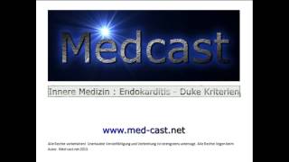 Medcast Innere Medizin  Endokarditis mit Duke Kriterien [upl. by Wandie]