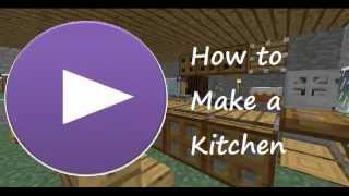 Minecraft Tutorial How to Build a Full Kitchen [upl. by Krusche]