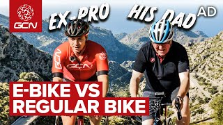 ExPro Cyclist Vs His Dad Epic Climb Edition [upl. by Beverie]