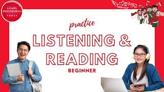 Practice Indonesian Slow Listening  KIWI for beginner Indonesian learner with English subtitle [upl. by Don]