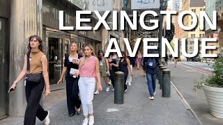 NEW YORK CITY Walking Tour 4K  LEXINGTON AVENUE [upl. by Hein]