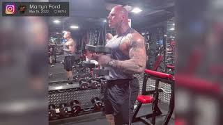 Martyn Ford vs Iranian Hulk training comparison [upl. by Rustie]