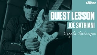 Joe Satriani Guest Lesson  Legato technique TG235 [upl. by Nanerb10]