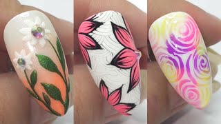 90 hand painted nail art tutorials  nail art designs 2024  nail polish colours design [upl. by Alessandra]