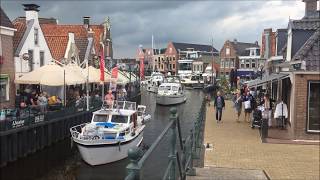 Lemmer Ijsselmeer Niederlande  Netherlands  07 2017  Lemmer Downtown Beach amp Pumping Station [upl. by Eirol126]