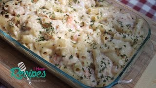 Seafood Baked Ziti with Crab Shrimp amp Lobster  I Heart Recipes [upl. by Haskins]