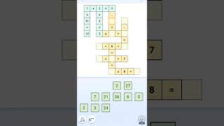 Cross Math Puzzles Level Expert crossmath games gaming shorts shortvideo [upl. by Ojahtnamas166]