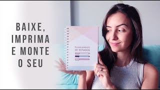 DIY Planner de Estudos para Baixar Volta às Aulas [upl. by Aramois979]