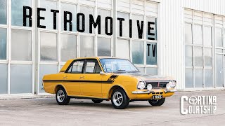 Cortina Courtship  Ford Cotrina MKII GT  Retromotive Magazine [upl. by Alakcim93]