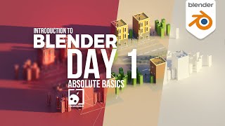 Blender Day 1  Absolute Basics  Introduction Series for Beginners  compatible with 41 [upl. by Demetria]