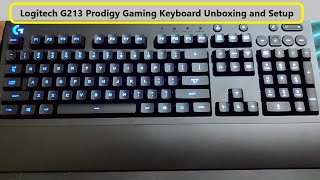 Logitech G213 Prodigy RGB Gaming Keyboard Unboxing and Setup [upl. by Inar]