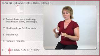 How to use a puffer metered dose inhaler [upl. by Ladnar]