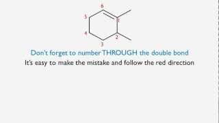 Naming Alkenes according to IUPAC Rules including cistrans and EZ [upl. by Bullivant755]