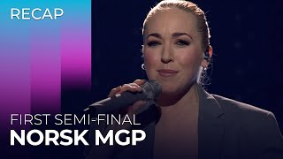 Norsk Melodi Grand Prix 2024 Norway  First SemiFinal  RECAP [upl. by Graner29]