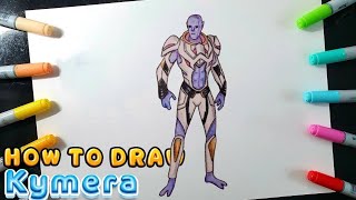 How to draw KYMERA Fortnite [upl. by Dnomed]