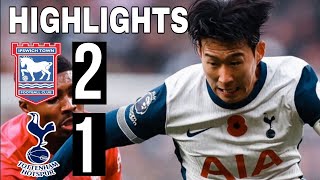 ⚪ tottenham vs ipswich town 12 extended Highlights  premierleague 202425 [upl. by Palladin621]