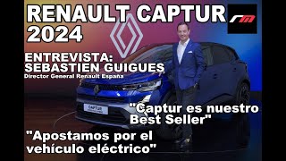 RENAULT CAPTUR 2024  CONTACTO  Entrevista Sebastien Giges  revistadelmotores [upl. by Waers]