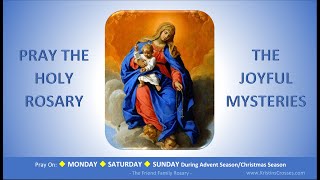 Pray the Holy Rosary The Joyful Mysteries Monday Saturday SundayAdventChristmas [upl. by Giustino]