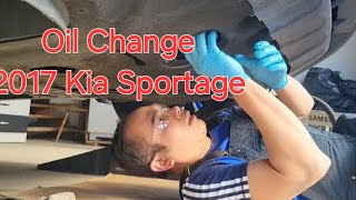 OilChange on 2017 Kia Sportage [upl. by Oinoitna]