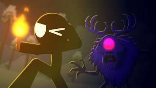 Stickman vs Deerclops  Terraria Animation [upl. by Ayikahs]