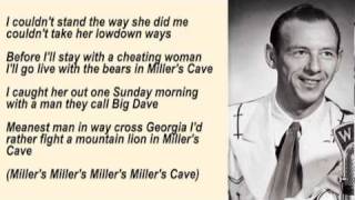 Hank Snow  Millers Cave with Lyrics [upl. by Zurn]