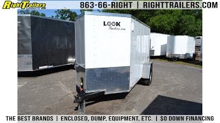 5x10 Look Trailers  Enclosed Trailer [upl. by Jezabel]