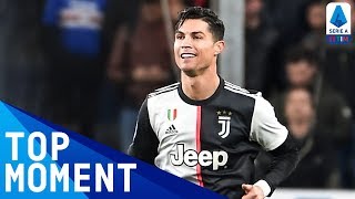 Ronaldo Scores Insane Goal With Giant Leap  Sampdoria 12 Juventus  Top Moment  Serie A TIM [upl. by Fletch]