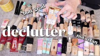 Foundation Declutter 2022  I had way more than I thought I did 😳 [upl. by Reivaz]