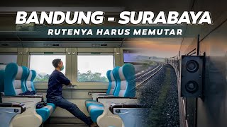 UNIK BANGET KERETA API NYAMAN INI RUTENYA HARUS MEMUTAR  Full Trip KA Harina Bandung  Surabaya [upl. by Eelsha286]