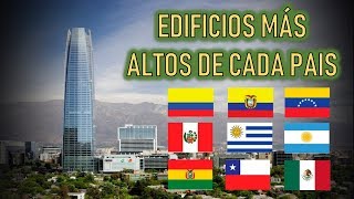 Edificios y Rascacielos Más Altos de Cada Pais de Latinoamerica 2018 [upl. by Brause]