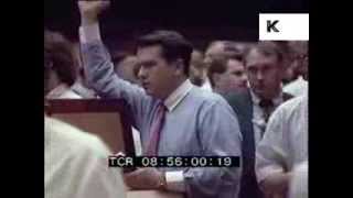 Late 1980s Early 1990s Stockbrokers Bankers Trading Floor [upl. by Kihtrak]