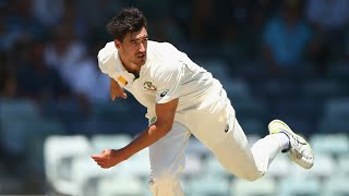 Starc bowls 160kph delivery at the WACA  Australia v New Zealand  201516 Test Series [upl. by Ottillia]