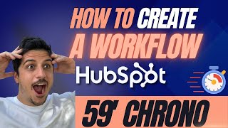 How to Create a Workflow in HubSpot  59Second Tutorial [upl. by Dunn449]