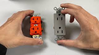 What is the difference between an orange isolated ground outlet and a standard outlet [upl. by Arahat]