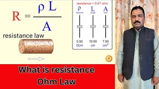 What is resistance  ohm law  various law of resistance  define laws of resistance [upl. by Odelia]