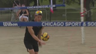 Jewel Osco hosts charity volleyball tourney at North Avenue Beach for 125th anniversary [upl. by Earvin]