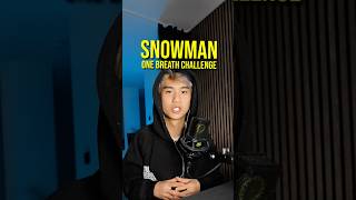 Schafft ihr es weiter ❄️☃️ onebreathchallenge snowmanchallenge snowman singing deutsch 2024 [upl. by Elsi]