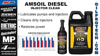 AMSOIL Diesel Injector Clean  Helps Restore Horsepower amp Improve Fuel Economy [upl. by Aicnelev]