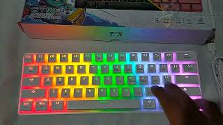 Teclado Inalambrico stk61 Bluetooth [upl. by Krystin631]