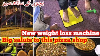 New weight Loss machine  starting weight loss journey  Big salute to this pizza shop  vlogs [upl. by Haeel]