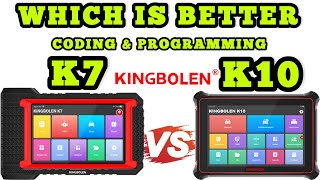 ECU CODING Scan Tool Kingbolen K7 Vs Kingbolen K10 [upl. by Eddy989]