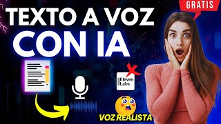 🌐✨ Cómo CONVERTIR de TEXTO a VOZ Realista GRATIS 🎙 [upl. by Bernete]